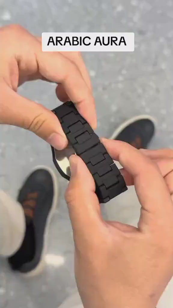 Black Arabic Aura Watch